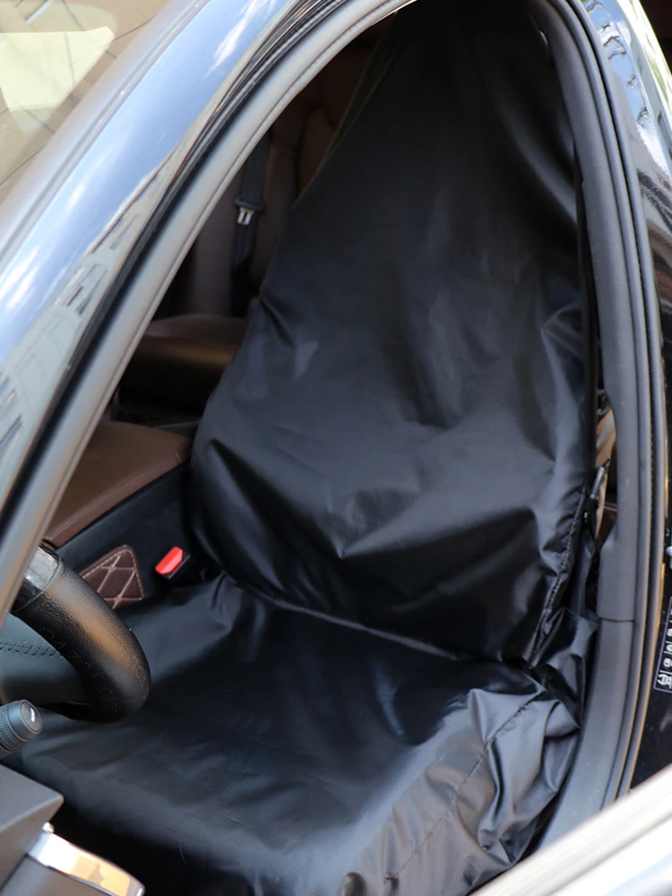 Универсальный пылезащитный маслостойкий чехол на автомобильное сиденье руль