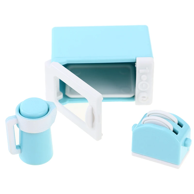 1pc 112 kitchenware cookware set for dolls house miniature home kitchen accessory modelmicrowave oven free global shipping