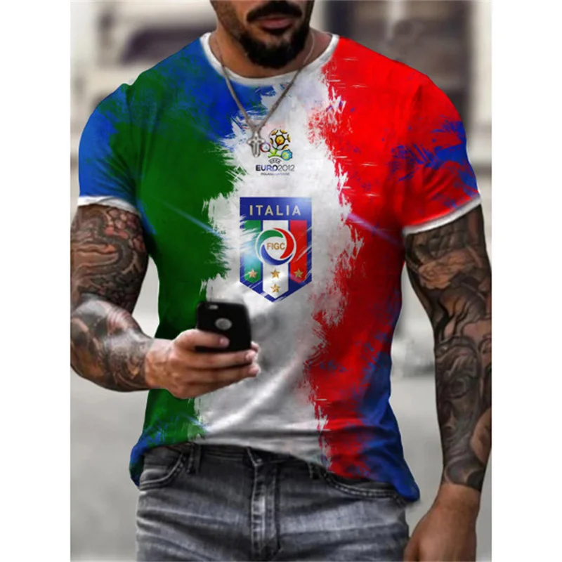 New 2022 Summer Man Fashion T shirt Harajuku Men's 3D Printing Casual Sports T-shirt O-neck Casual Short Sleeve Tops Men Clothes