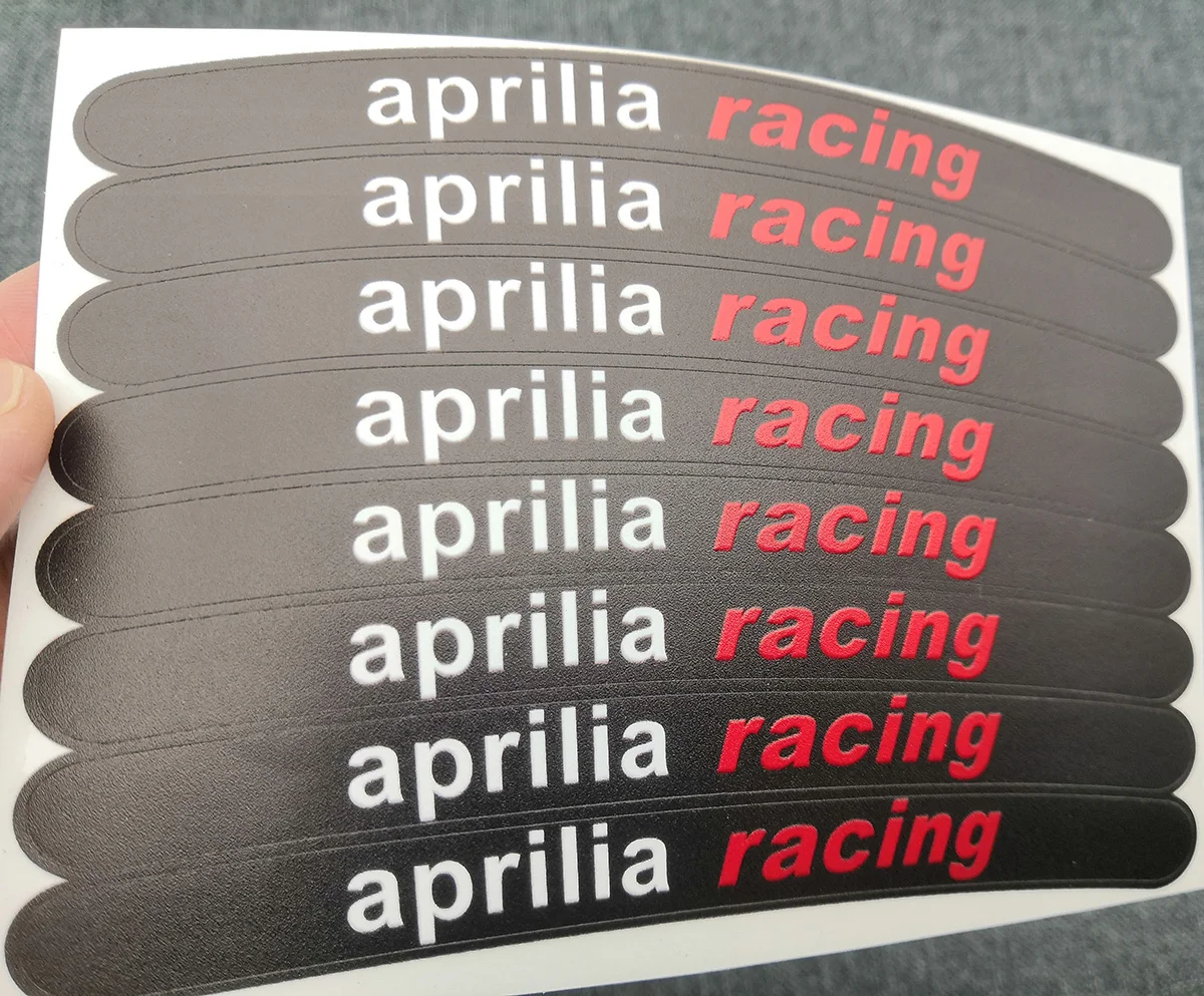 8 X Aprilia гоночные мотоциклетные колеса наклейки ламинированные Rs Rsv Tuono |