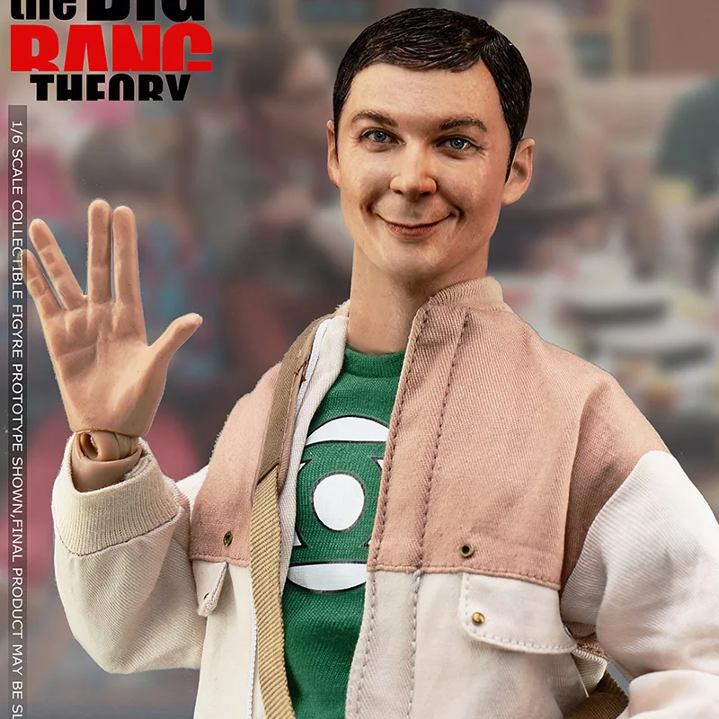 

ViiKONDO 1/6 Action Figure Toy 12'' Sheldon Big Bang Theory Genius Scientist Two Head Sculpture BBK006 Model Collection Boy Gift