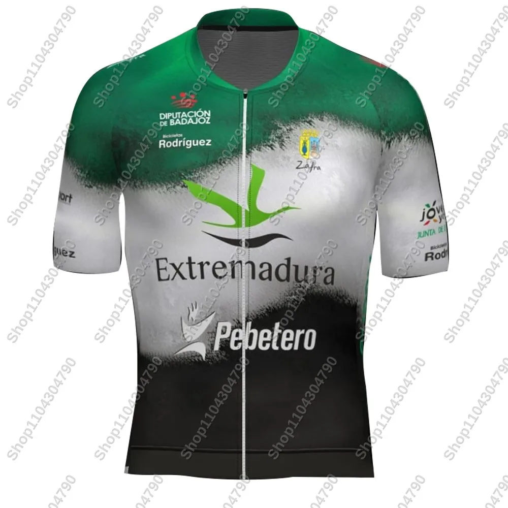 Комплект велосипедного трикотажа Extremadura Pebetero с коротким рукавом зеленая