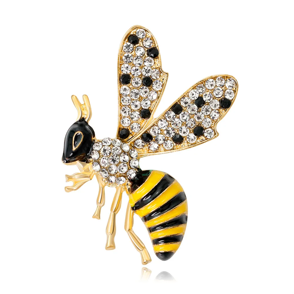 

Fashion European and American Insect Personality Cartoon Bee Brooches брошь женская Weddings Party Casual Brooch Pins Gifts