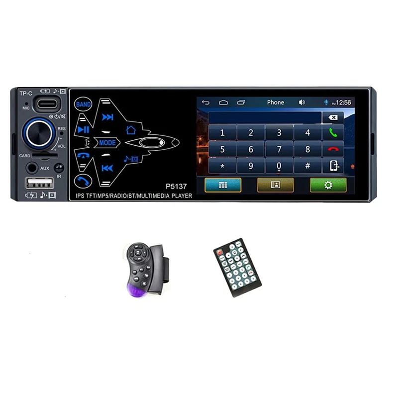 

Single Din Car Stereo With Bluetooth FM Radio Car Radio With Touch Screen Car MP5 Player Car Multimedia Player