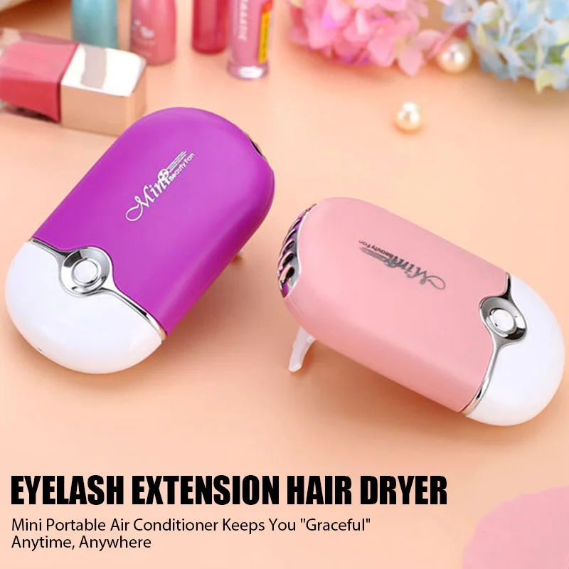 

Мини-вентилятор Быстросохнущий Карманный с USB-портом для наращивания ресниц и лака для ногтей