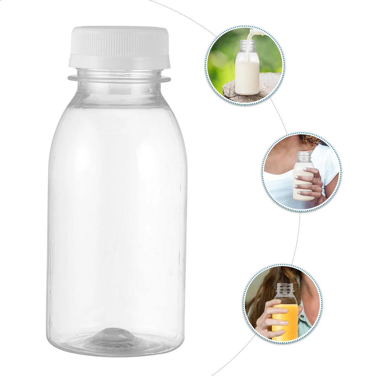 Glass Bottles Bottlewatersquare Jug Reusabledrinkingrefillable Caps Lids Kids Bpa Box Container Jar Empty Dairy Yogurt