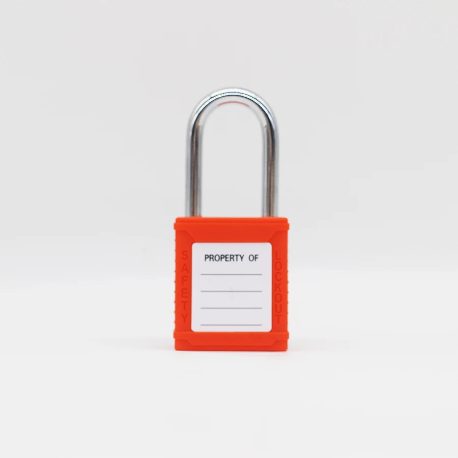 38 мм стальная скоба Loto Safety Padlock Tagout оранжевый защитный замок adecuado para Qociones industrialesy