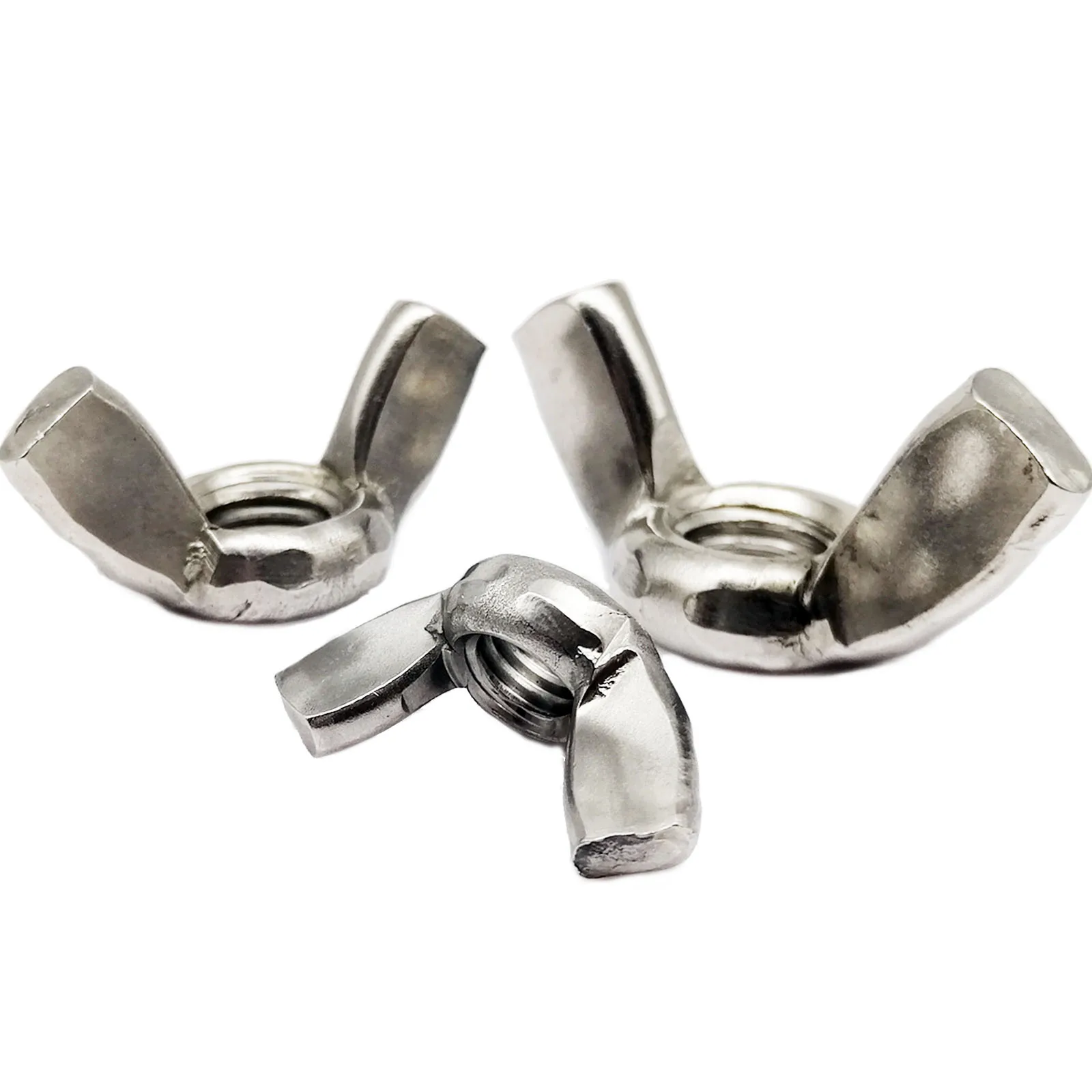 

2/5/10pcs M3 M4 M5 M6 M8 M10 M12 GB62 304 Stainless Steel Adjust Thumb Nut Hand Tighten Thumbnut Ingot Butterfly Ear Wing Nut