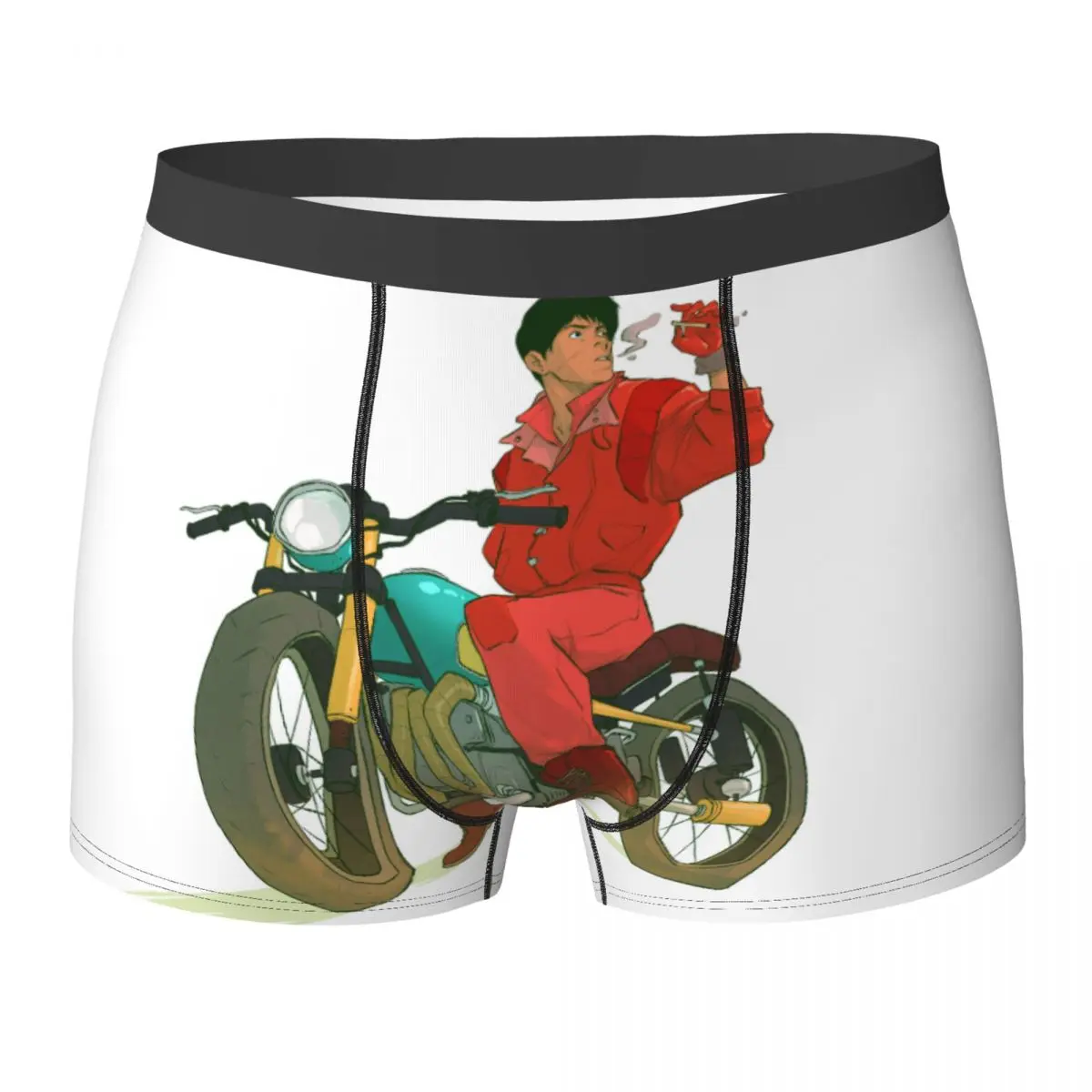 

Kaneda Tetsuo Motorbike Underwear Smoking Akira Men Boxer Brief Funny Trunk Trenky Printed Plus Size Panties