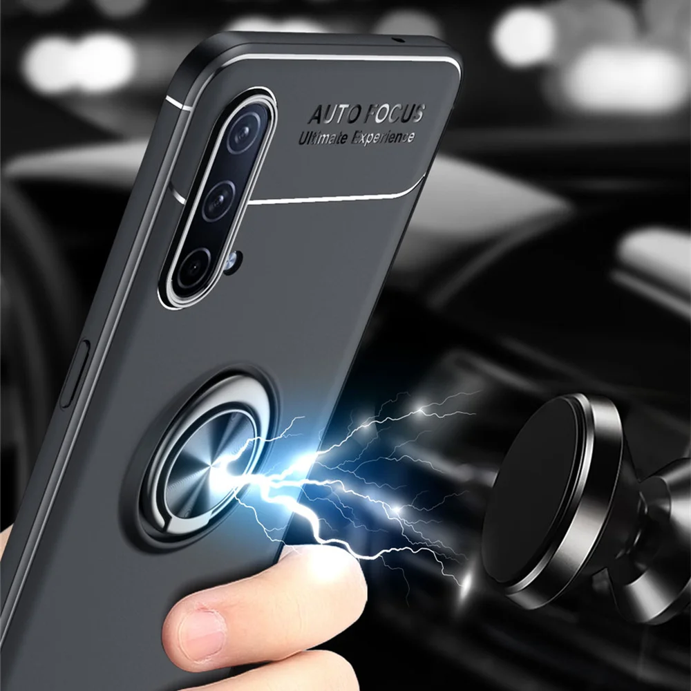 

OnePlus Nord CE 5G Luxury Silicone case For OnePlus Nord CE 5G One Plus 9 Pro 1+ Nord N10 5G N100 8T 8 Pro Cover Ring Holder