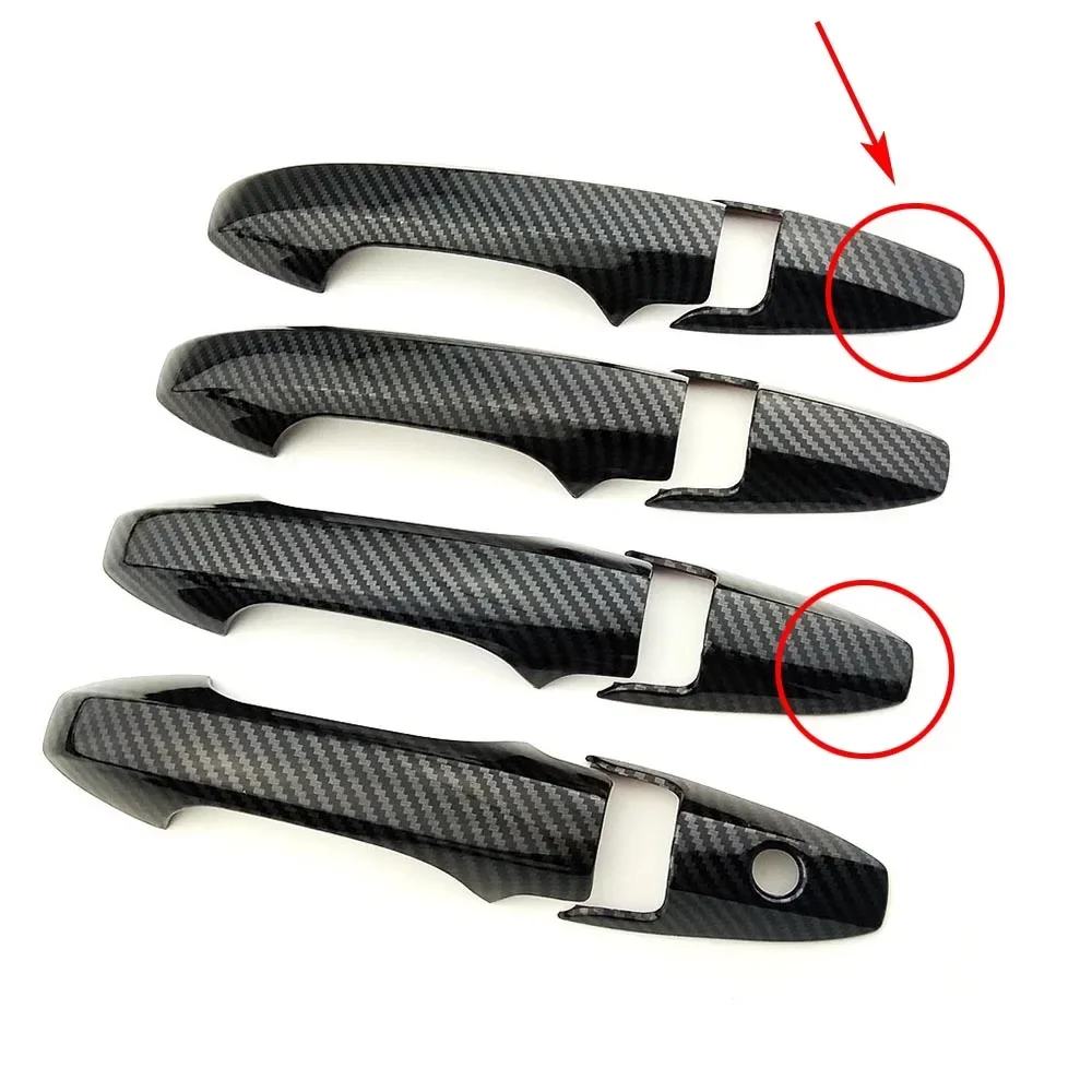 

Для Honda Accord 7 Gen 2003-2007 цвет углеродного волокна, внешние детали, хромированная дверная ручка, декоративная накладка, защитная наклейка