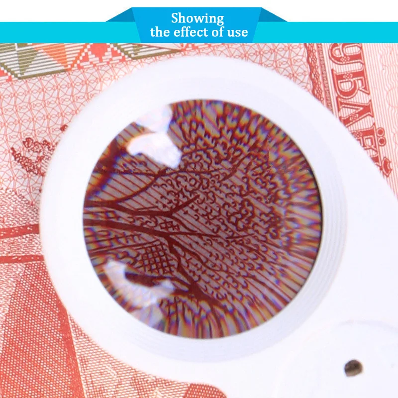 40X 25mm Handheld Portable Folding Magnifier With LED Light MINI High-definition Magnifier for Jewelry Coins Stamps Antique