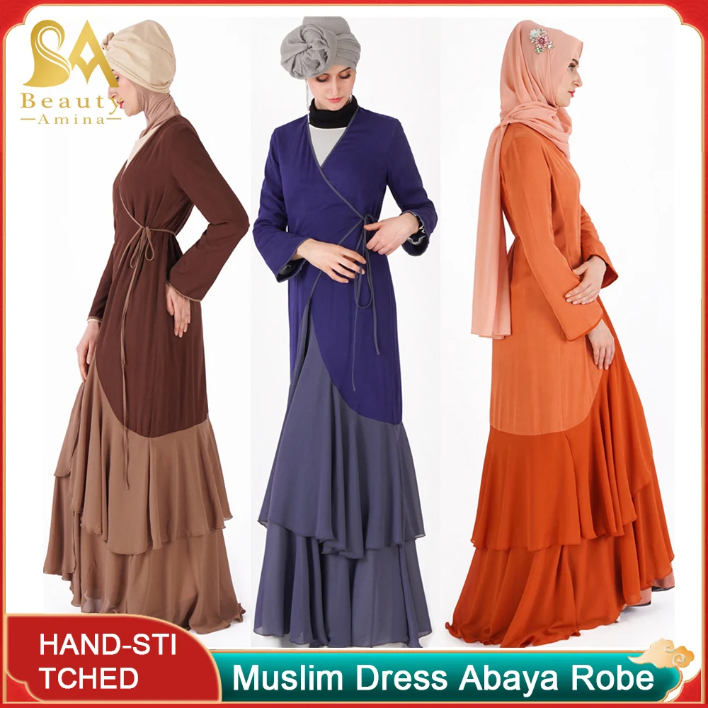 Abayat Party Dresses Abayas For Women Muslim Sets Even Dress Muslim Women Robes Cardigan Robe 2022 Summer Dresses Prom Dress Hat