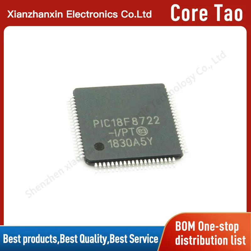 1PCS/LOT PIC18F8722 PIC18F8722-I/PT TQFP80 MCU microcontroller