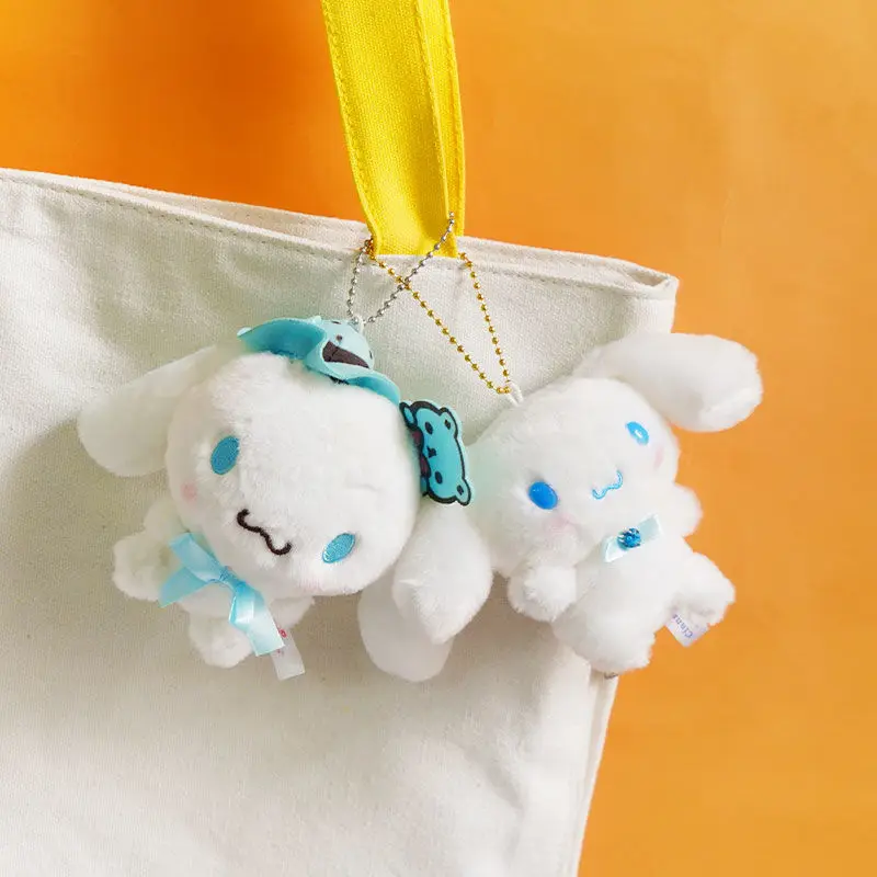 

kawaii Sanrio New Cinnamoroll Plush Toy Plush Doll Gift Keychain Couple Key Chain Bag Pendant accessories Gift Girl
