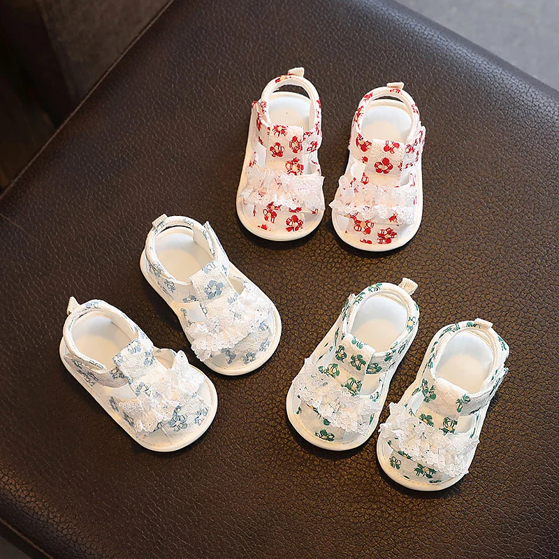 

Baby's Shoes Summer Sandals for Baby Girls Baby Shoes Soft Bottom 6-December Years Old Newborn Shoes Toddler