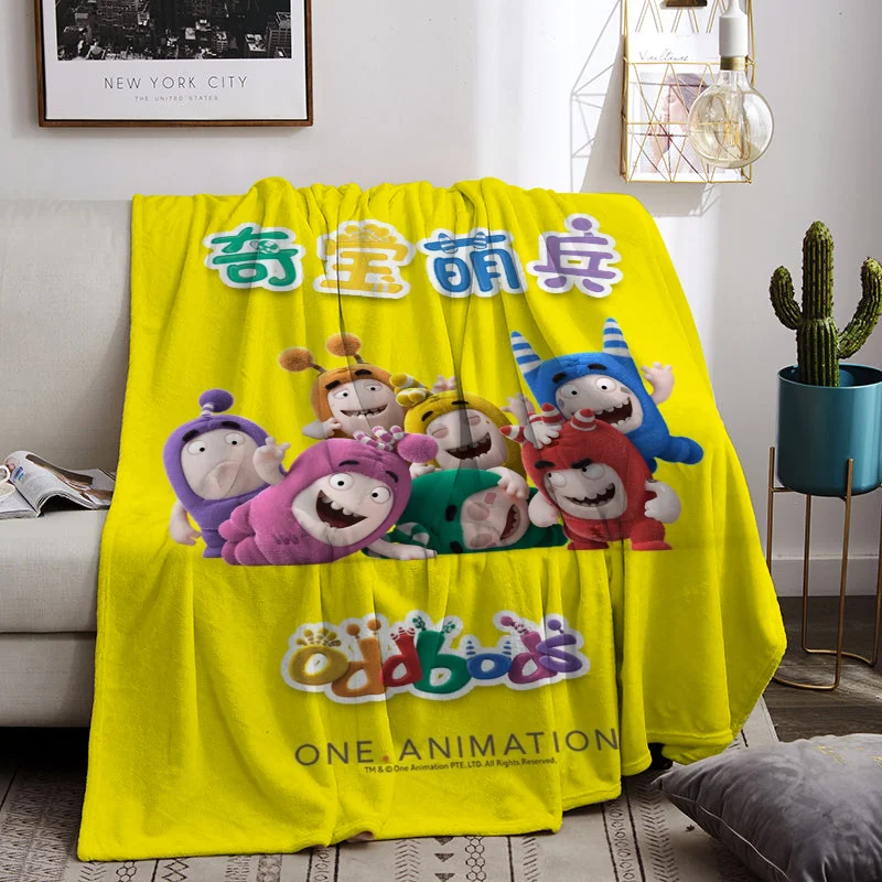 Индивидуальное одеяло Oddbods для декоративных диванов мягкая плюшевая флисовая