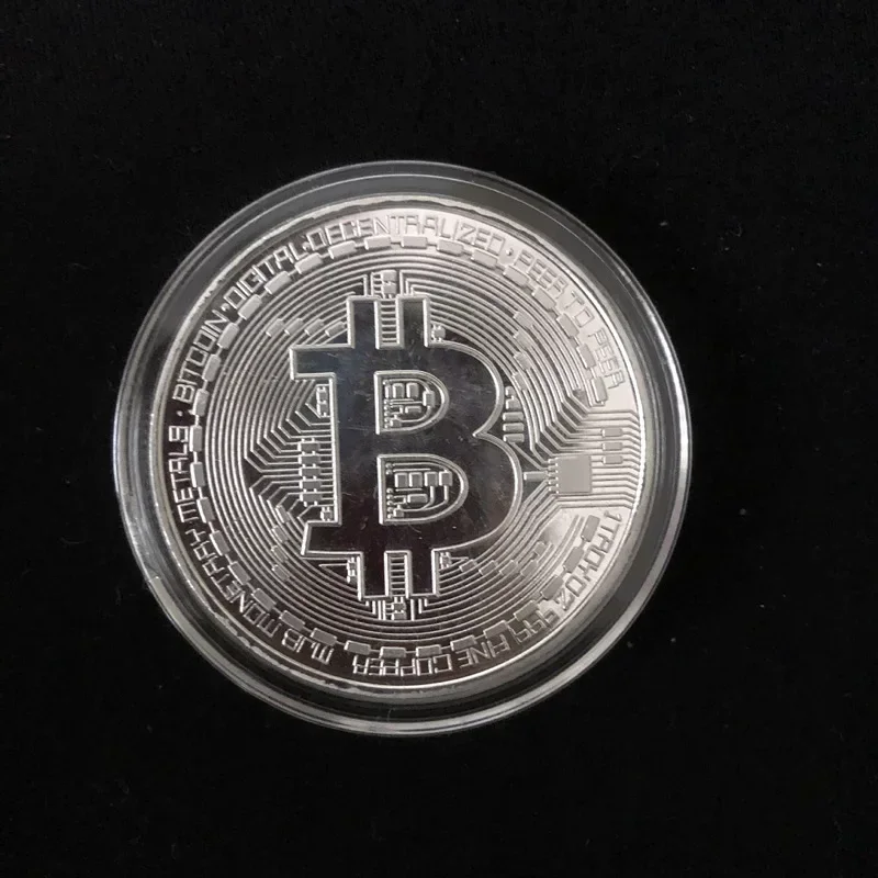 Casascius Физический Металл Биткойн Художественный Подарок - Позолоченная