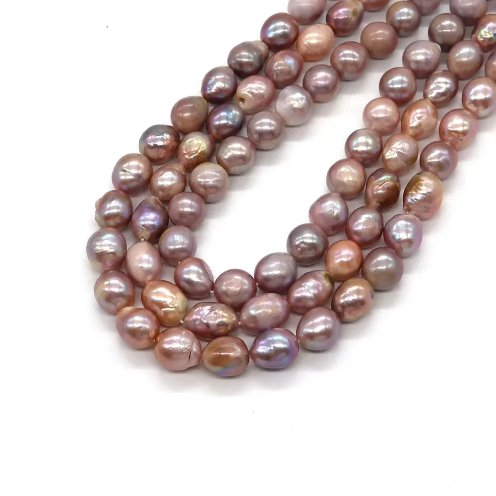 Пресноводный пресноводный фиолетовый жемчуг Эдисона 9-10 мм