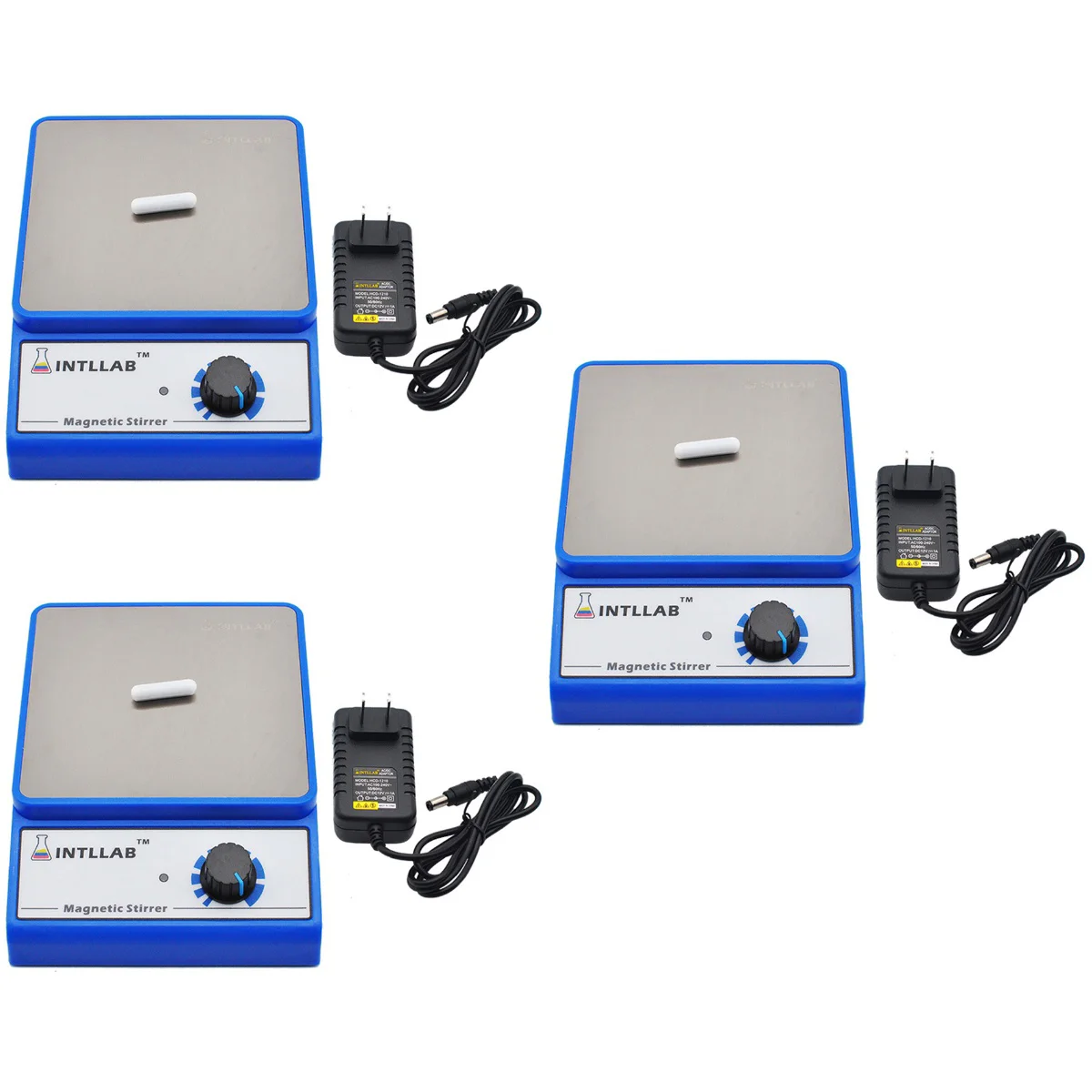 

3pcs Laboratory Stirrer Magnetic Stirring Apparatus Simple Useful Laboratory Stir Machine Tool (Original American Wire Gauge)