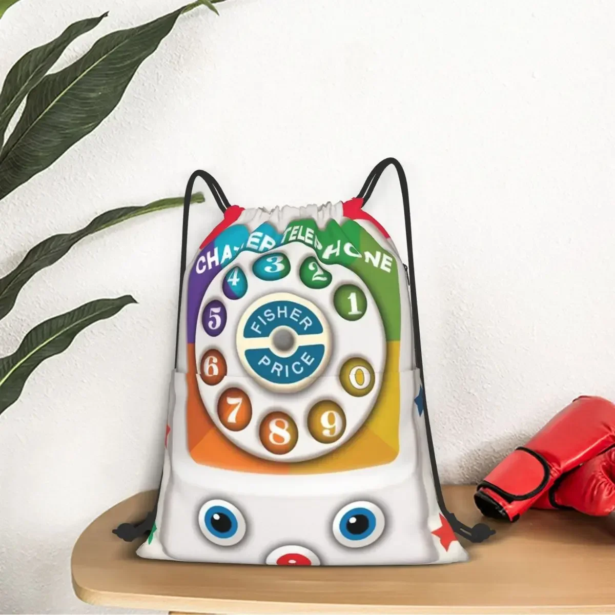 Рюкзак на шнурке сумка через плечо для телефона и игрушек молнии спорта