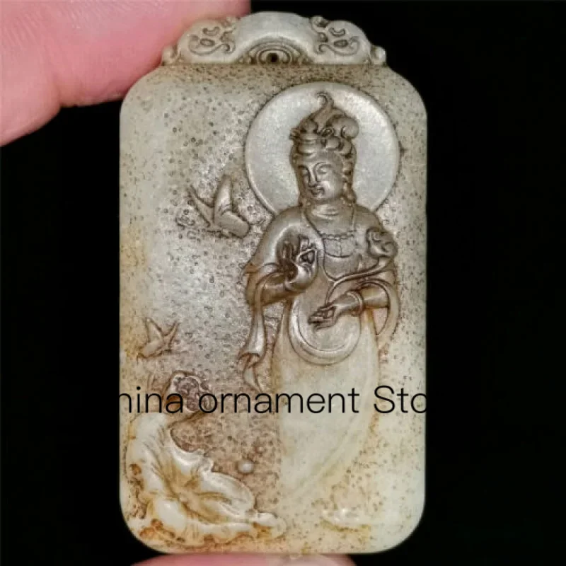 Ожерелье с подвеской из китайского старого хэтяня