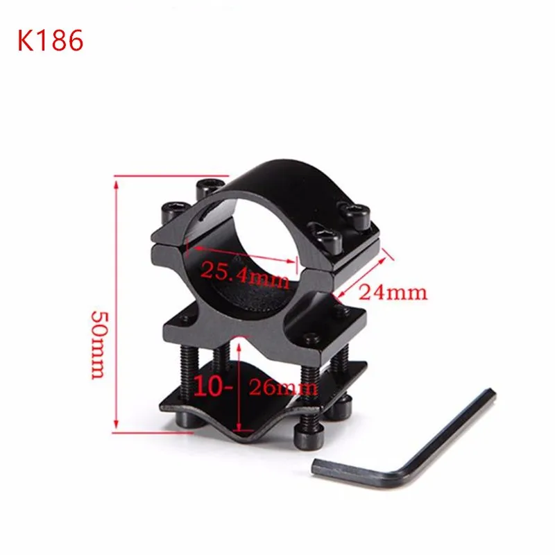 

10-24mm Scope Mount for Flashlight Laser Sight Adapter Pipe Clamp airsoft hunting accessories 11mm/20mm mount