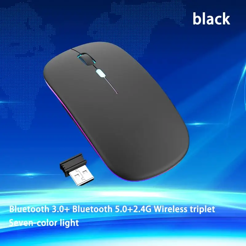 

Revolutionize Your Computing Experience with the Ultimate Silent Wireless Mouse - Bluetooth, Illuminated, and Charging - The Mu