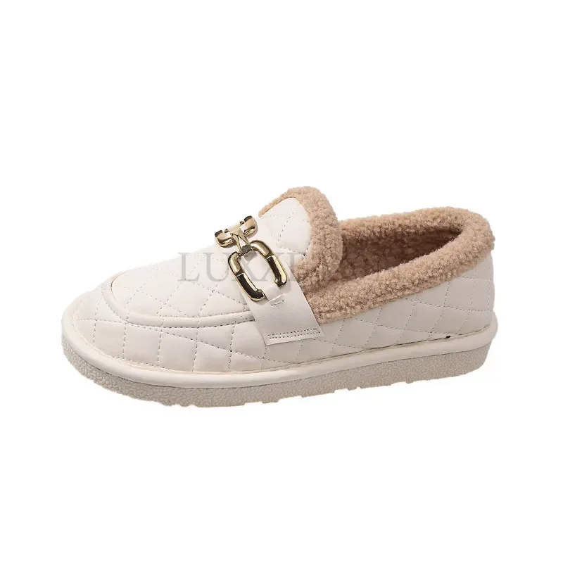 

Women Shoes Autumn Modis Casual Female Sneakers Loafers Fur Slip on Bow Knot Round Toe Fall 2022 Slip On Winter Butterfly Moccas