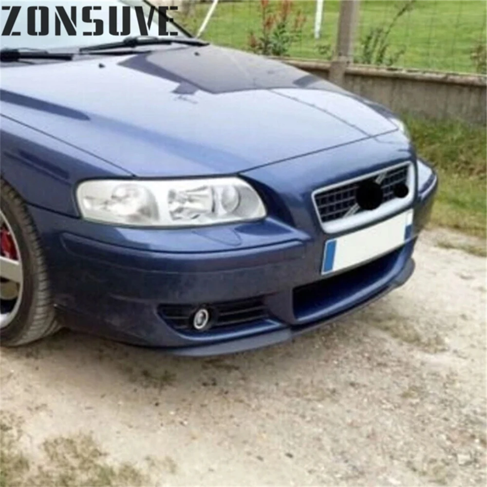 Использование для Volvo S60R V70R Сплиттер Передний бампер Губный спойлер Крыло Комплект кузова Автозапчасти Аксессуары 3 шт. Универсальный (art.: 3920cf2012256) - 3920cf2012256
