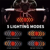 bicycle led indicator tail turn signal light waterproof bike wireless remote usb charge taillight portable outdoor cycling light