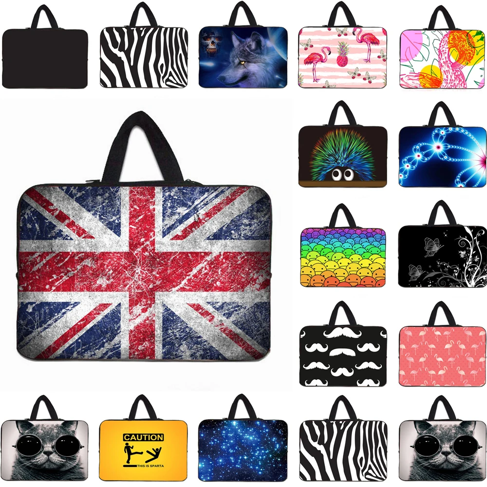 Customized DIY Laptop Bag Case Handbag Computer Carry Soft Cover Laptop Pouch For 10 12 13 14 15 17 15.6 13.3 Acer Sony DELL HP