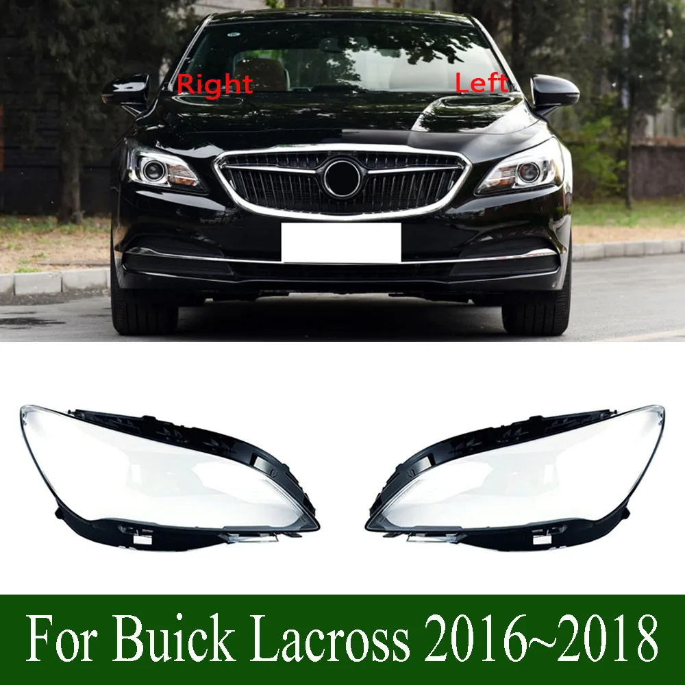 For Buick Lacross 2016~2018 Front Headlamps Cover Transparent Headlight Shell Lens Plexiglass Replace Original Lampshade