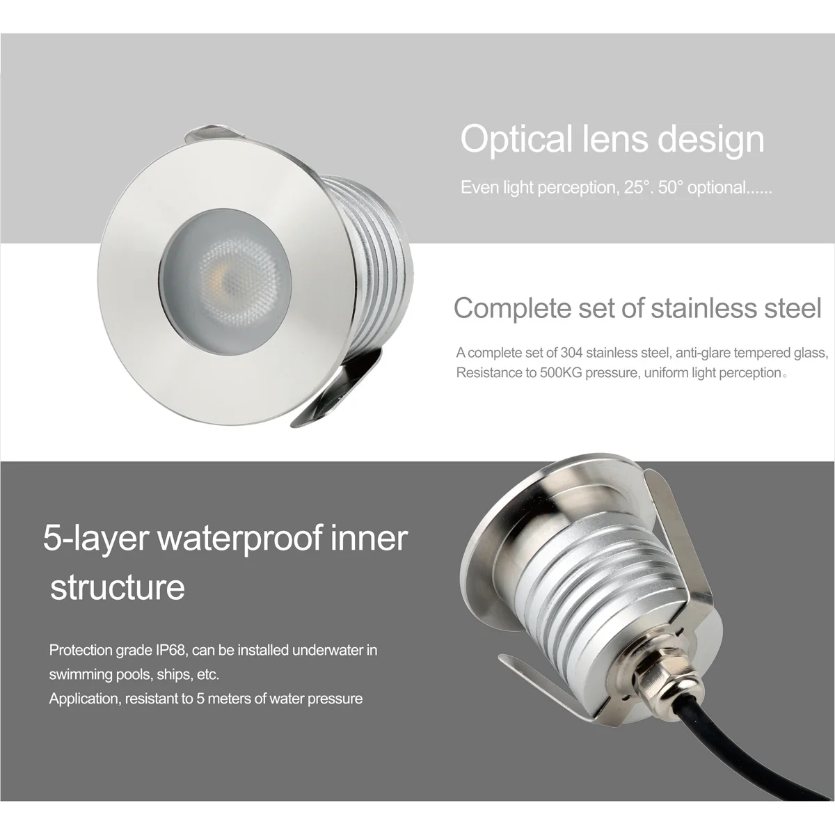 Подводная светодиодная лампа водонепроницаемый светильник для бассейна фонтана