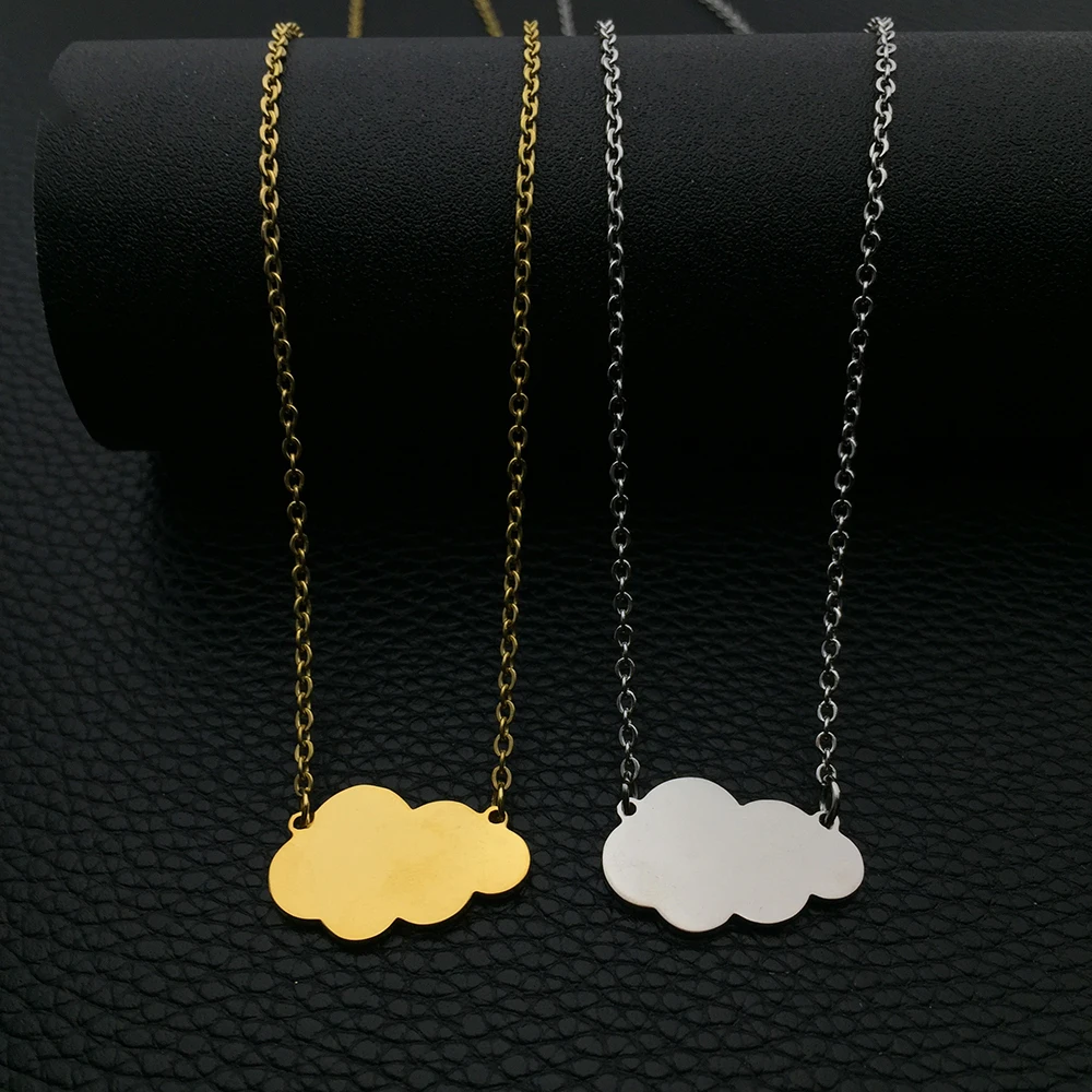 

Cute Clouds Charm Necklace Wedding jewelry Best Gift For Friend 2 Colors Available Accept Drop Shipping YP6102