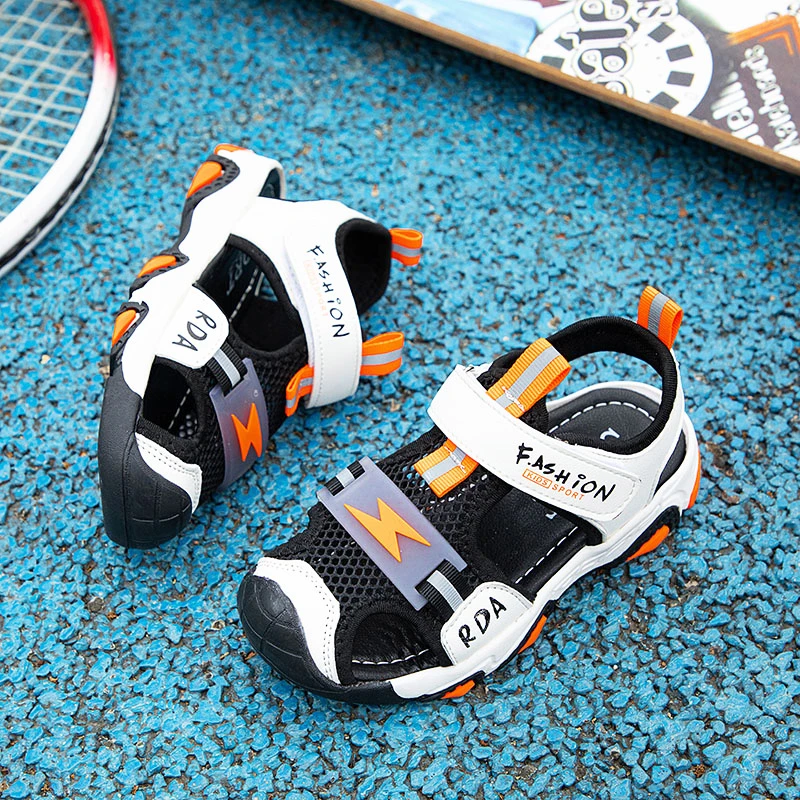 

Boys Girls Summer Sandals Breathable Walking Casual Beach Shoes Soft for Baby Childrens Outdoor Barefoot Trekking Heel