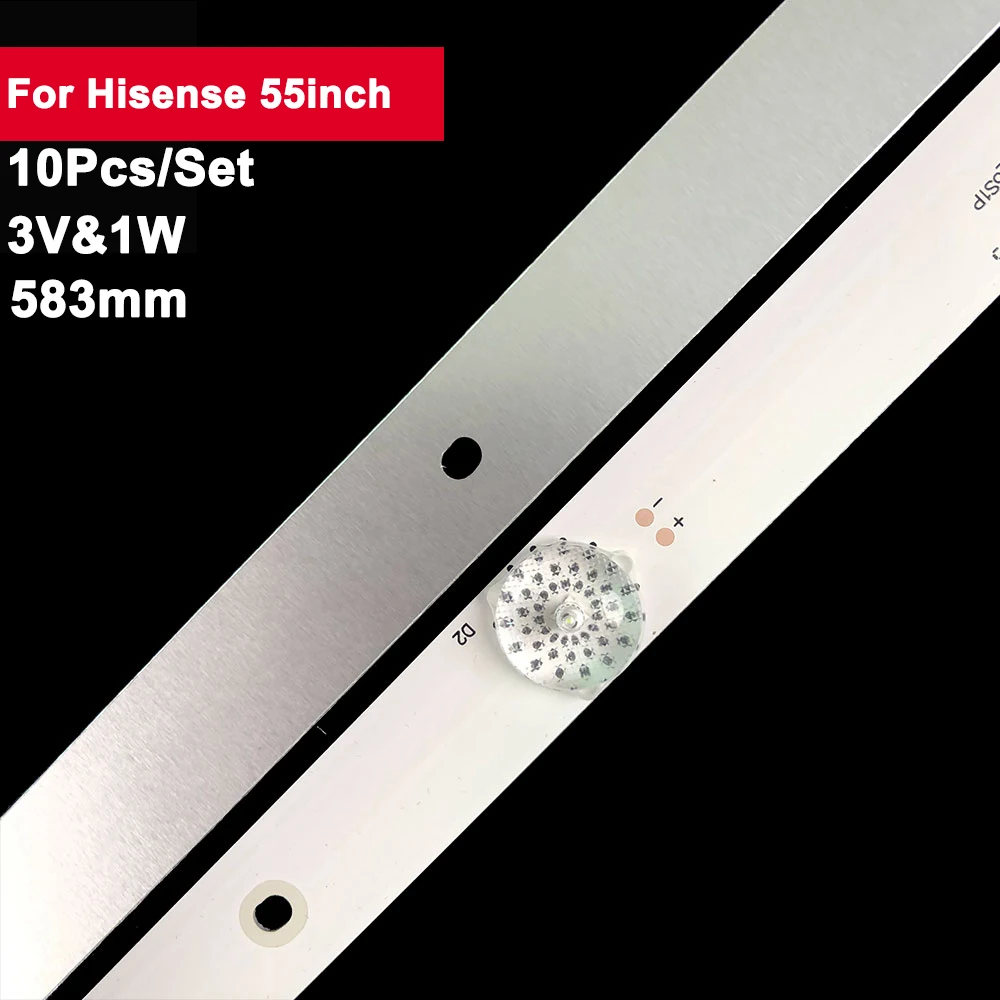 5 комплектов, 583 мм 55 дюймов, детали для подсветки телевизора Hisense 5LED 3V LED55K220 светодиодный SVH550AC3 TH-55DX400C LED55K1800 LED55EC290N