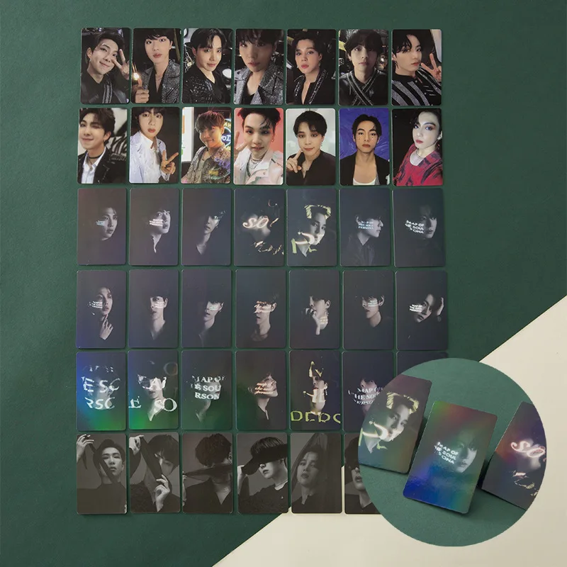 

6-7Pcs/Set Kpop Bangtan Boys 2022 Photocard Laser Postcard Lomo Card Photo Print Cards Poster Picture Fans Gifts Collection