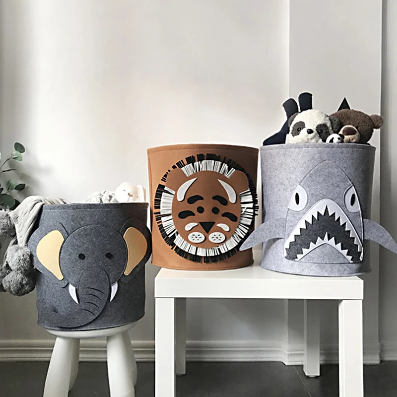 Хлопковая корзина для хранения животных детские игрушки органайзер одежды и