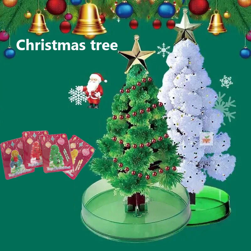 Crystallized Christmas Tree Interesting Romantic Growing Blossoming Christmas Tree for Kids Children DIY Christmas Decorate