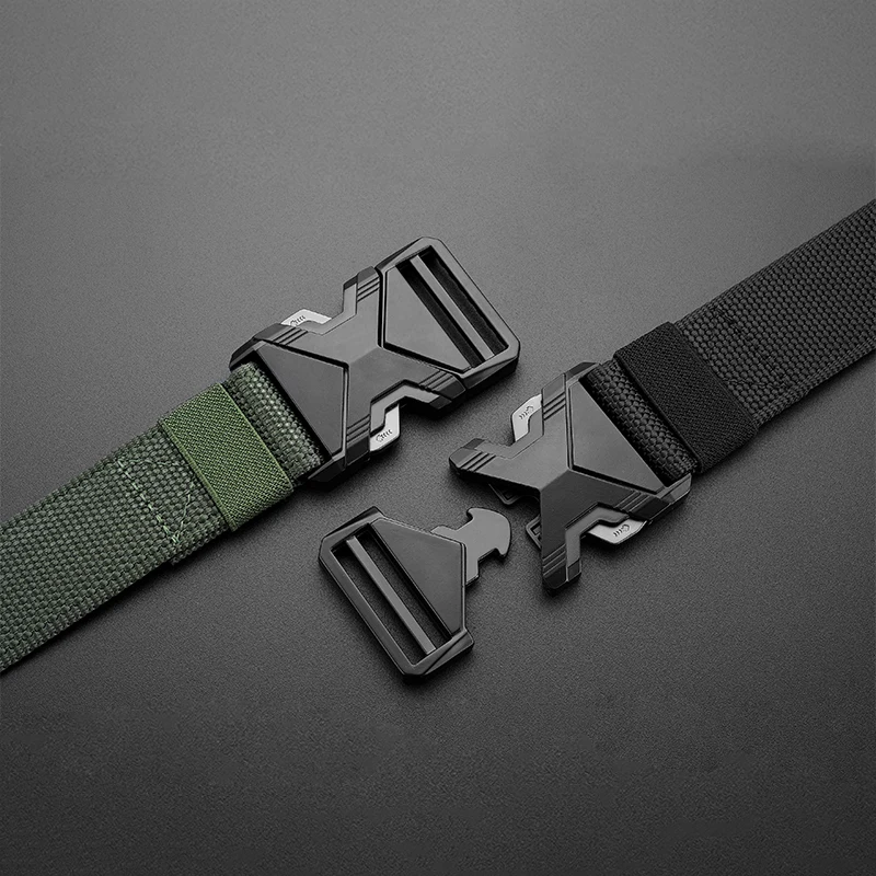 Мужской Тактический Ремень DINISITON — Прочный Холщовый Тканый Универсальный
