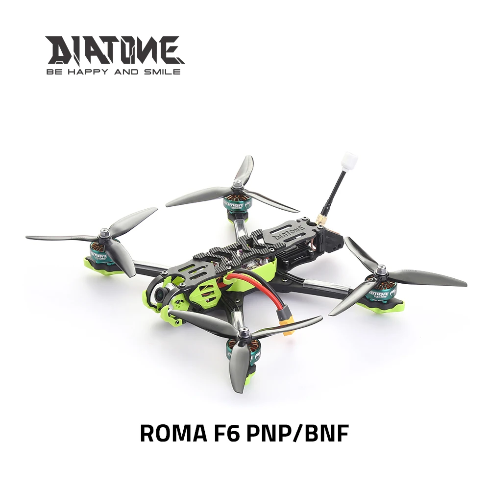 

DIATONE ROMA F6 6 Inch Drone PNP/BNF with GPS F7 55A 128K 2306.5 Brushless Motor FPV Analog Version Drone Quadcopter