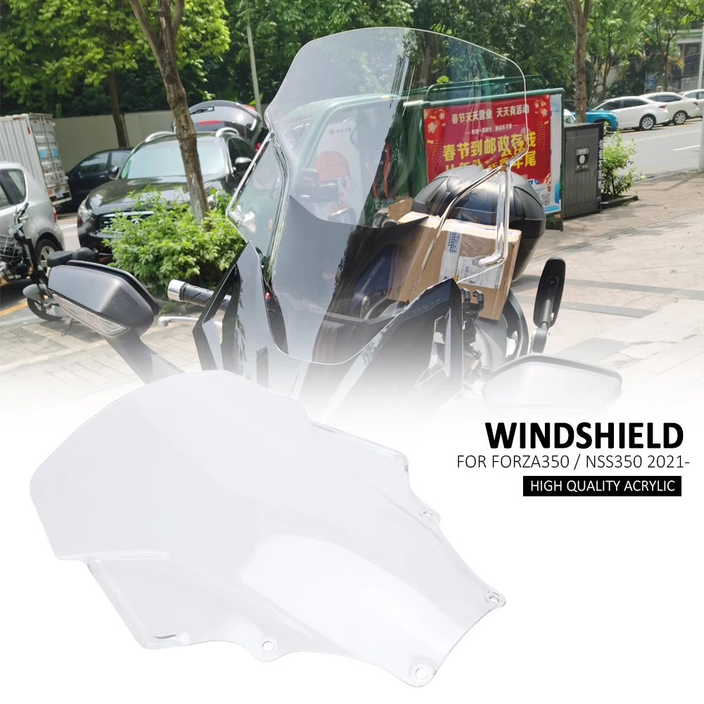 

For HONDA Forza 350 FORZA350 NSS350 NSS 350 Motorcycle Accessories Screen Windshield Fairing Windscreen Baffle Wind Deflectors