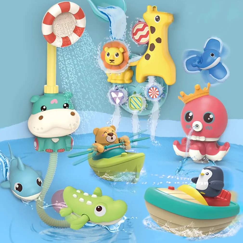 Kids Bath Toys Baby Cute Duck Water Spray Sprinkler Bathroom Sprinkling Toys Beach Shower Swimming Toddler Toys Gift