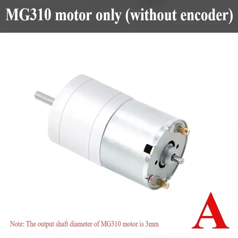 Шестеренчатый двигатель постоянного тока Wheel Technology MG310 фаза AB 500-линейный