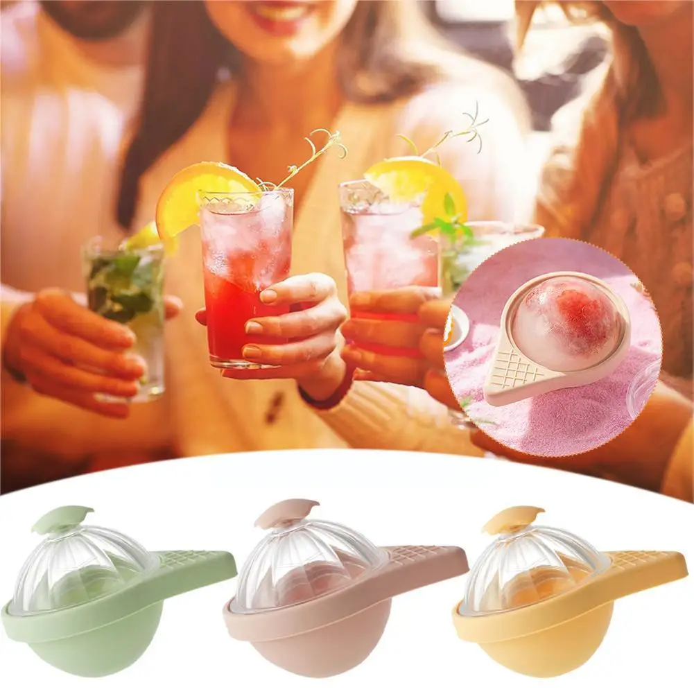 

1pcs Ice Cream Puck Mold Food Grade Silicone Bulb Shaped Artifact Hockey Whisky Home Ice Mold Cube Mold Ice Bar C9E8