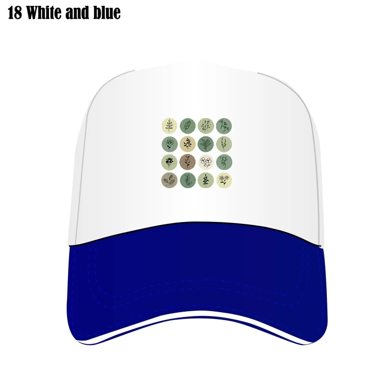 

Женские шапки в стиле 90-х с рисунком акварелью и растениями