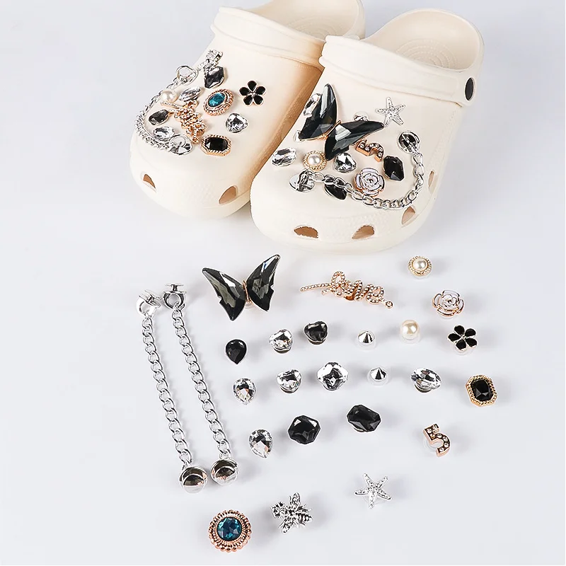 1 комплект роскошные дизайнерские подвески для обуви Croc модные сделай сам