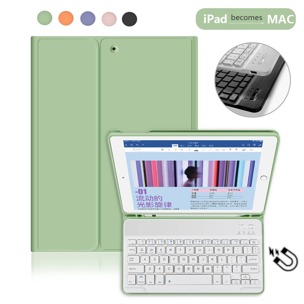 

For iPad Pro 11 Case 2nd Pro 12.9 4th 2020 8th 10.2 7th 2019 10.5 Mini 5 for iPad 9.7 5 6th Generation Case Bluetooth Keyboard