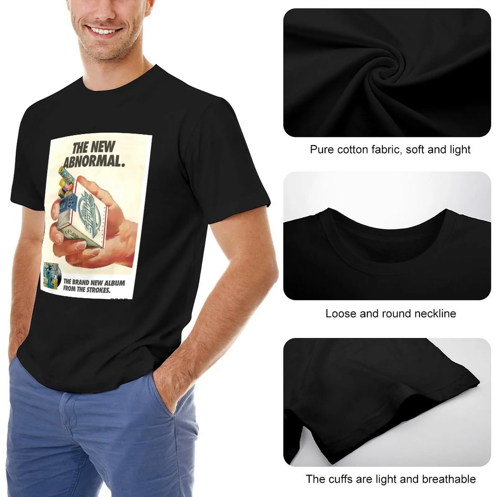 Футболка New Abnormal Cigs винтажная футболка с рисунком для мальчика мешковатые